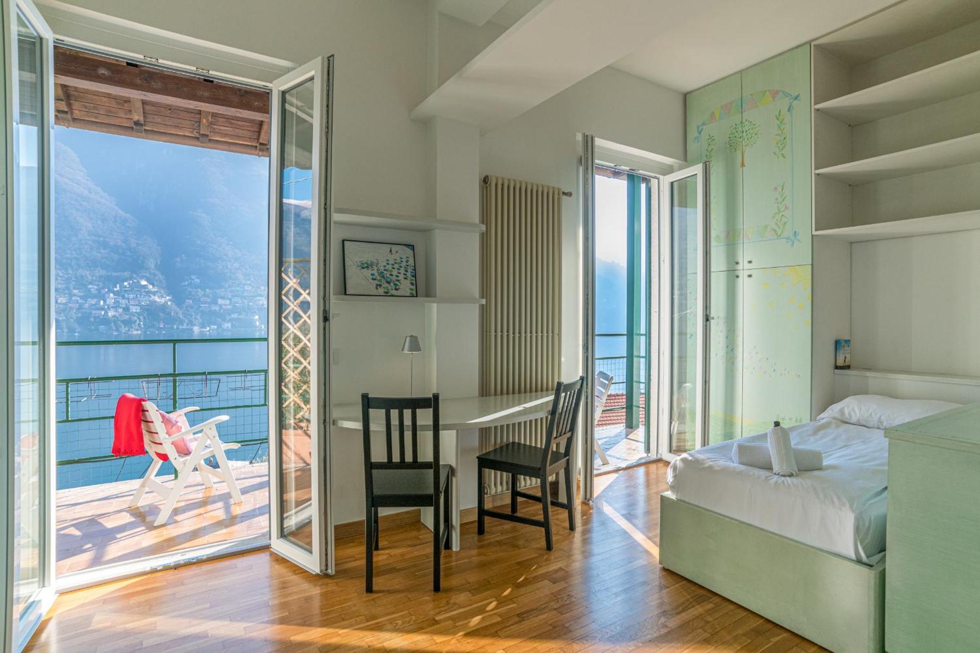 Casa Bambu - Splendida Vista Lago E Posto Auto Laglio Zewnętrze zdjęcie